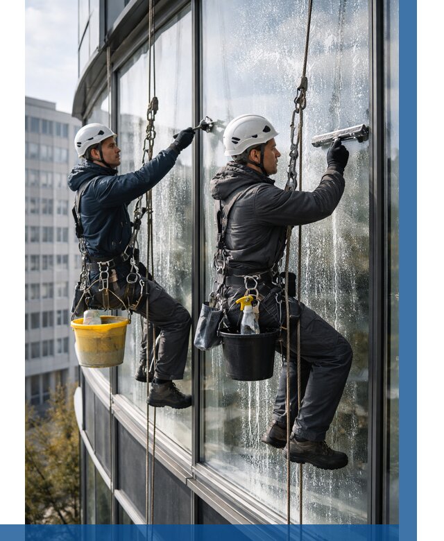Мойка панорамных окон в Краснодаре от 361 р. заказать у ВЫСОТНИК-Ксд