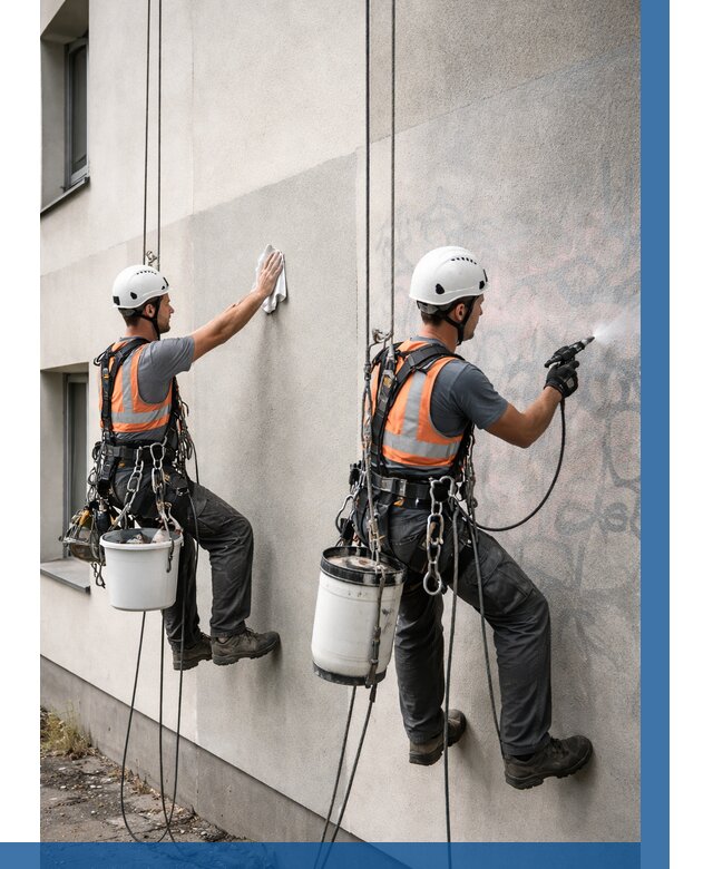 Антиграффити покрытие фасада в Краснодаре от 619 р. | ВЫСОТНИК-Ксд