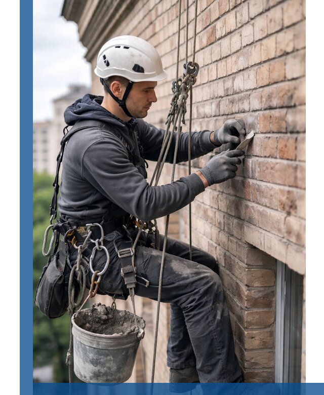 Качественный ремонт кирпичной кладки фасада в Краснодаре с гарантией