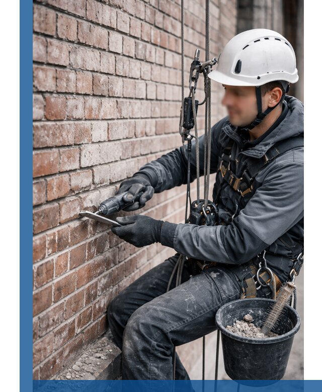 Расшивка кирпичных швов фасадов и стен, ремонт в Краснодаре