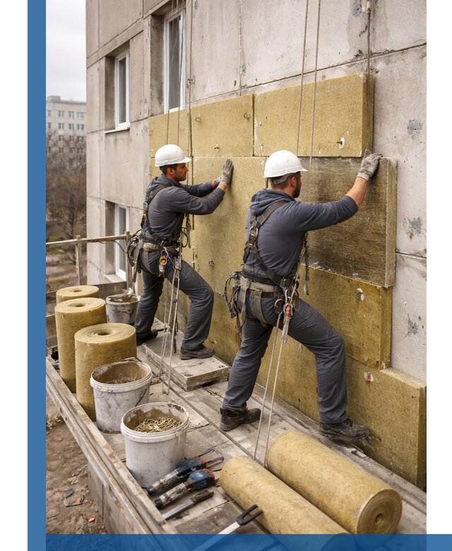 Утепление фасада минватой в Краснодаре под ключ с гарантией