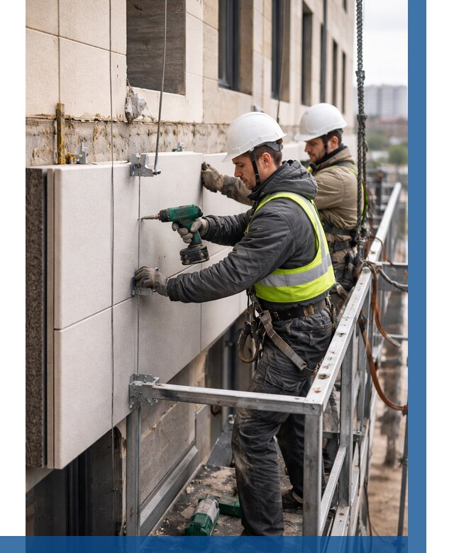 Монтаж фасадных термопанелей в Краснодаре от 1548 р. | ВЫСОТНИК-Ксд