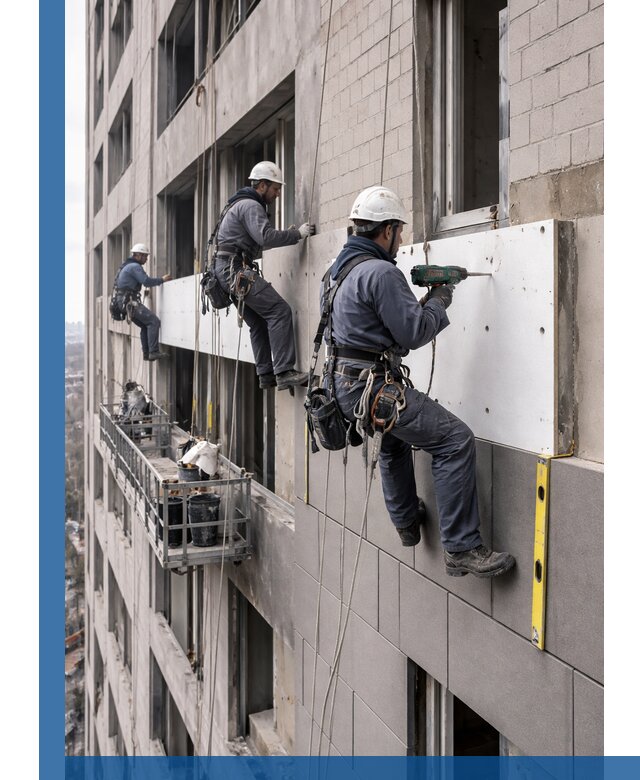 Монтаж фасадных термопанелей высокого качества в Краснодаре