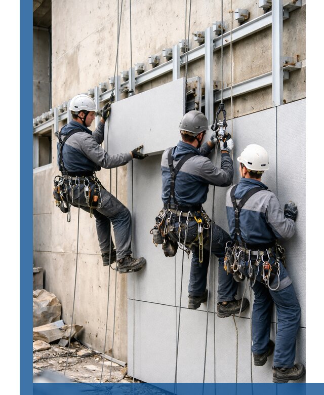 Монтаж вентилируемого фасада в Краснодаре под ключ с гарантией качества