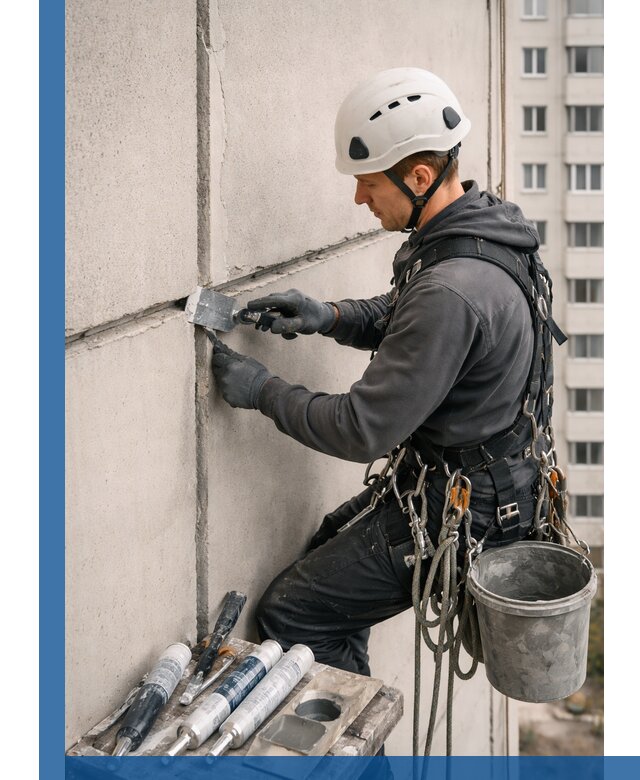 Ремонт межпанельных швов в Краснодаре герметизация и восстановление