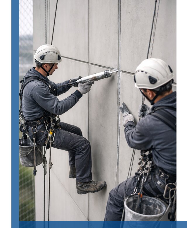 Первичная герметизация швов фасадов и кровель в Краснодаре