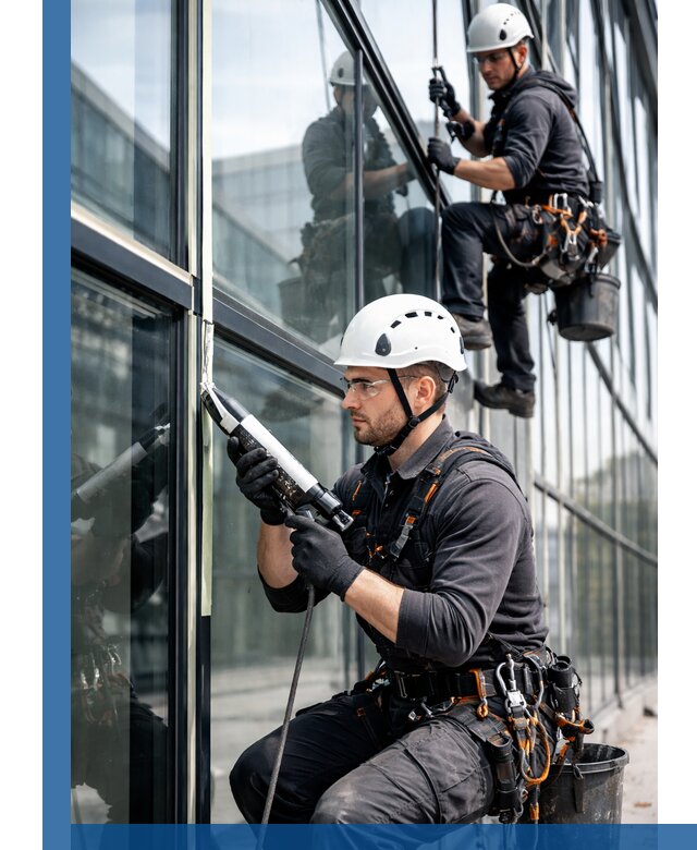 Герметизация витражных швов в Краснодаре для зданий и фасадов