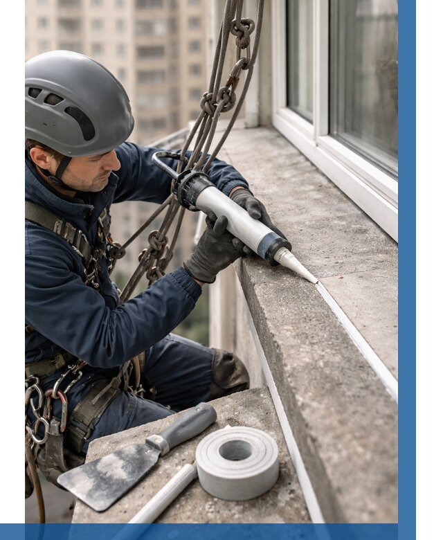 Герметизация балконного козырька в Краснодаре от 4644 р. | ВЫСОТНИК-Ксд