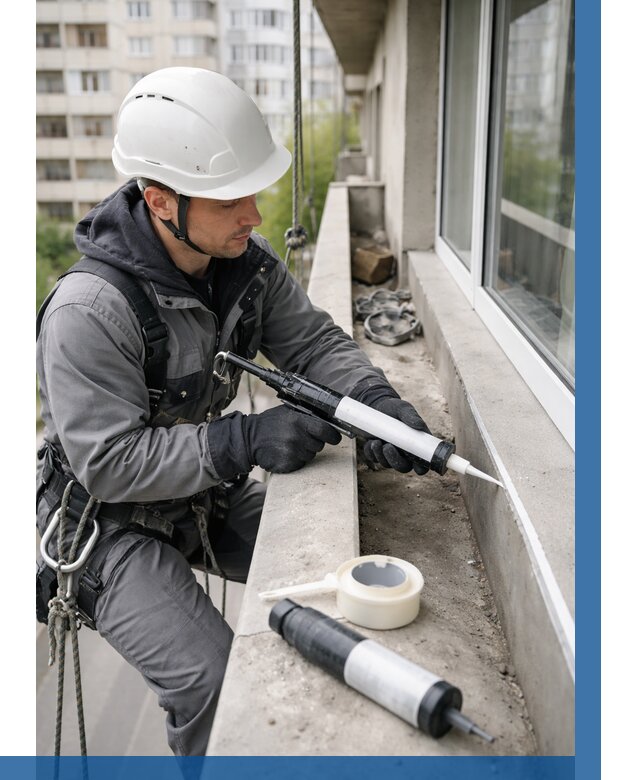 Герметизация швов лоджии в Краснодаре от 4644 р. | ВЫСОТНИК-Ксд