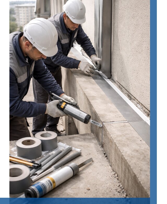 Герметизация примыкания балкона в Краснодаре от 4644 р. | ВЫСОТНИК-Ксд