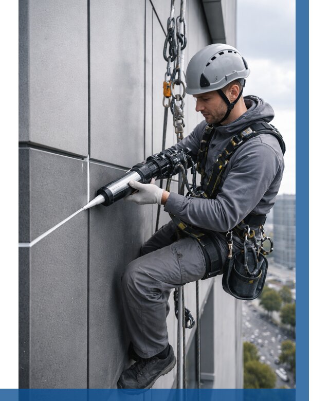 Герметизация стыков фасадных панелей в Краснодаре от 6707 р.| ВЫСОТНИК-Ксд