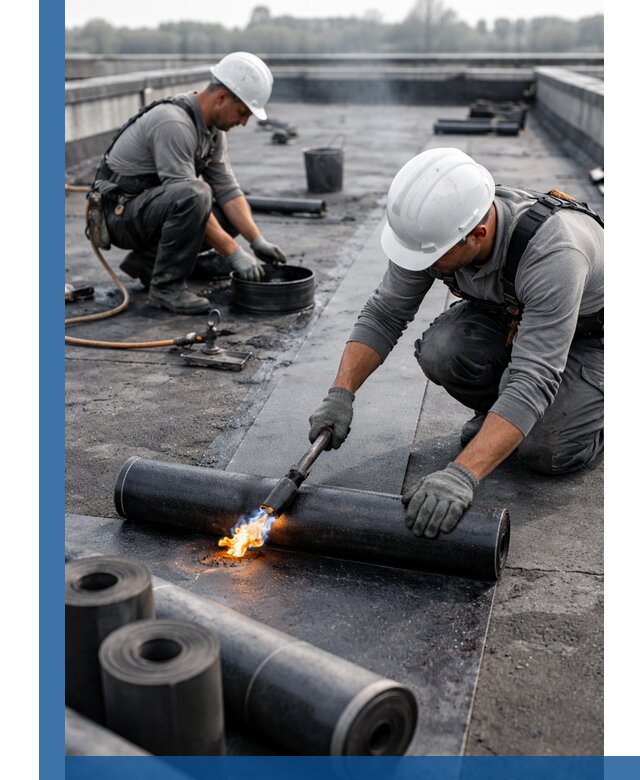 Ремонт рулонной кровли в Краснодаре герметизация и восстановление