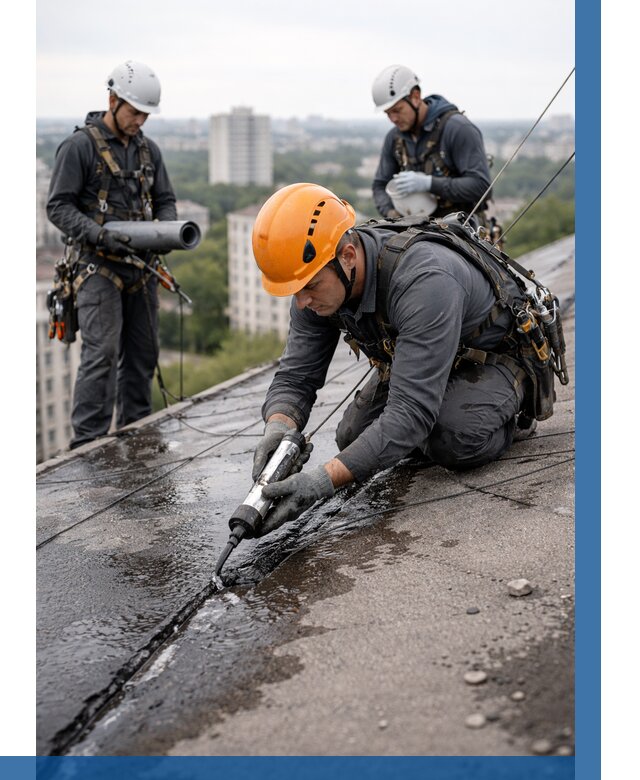 Устранение протечек кровли в Краснодаре от 12383 р. | ВЫСОТНИК-Ксд