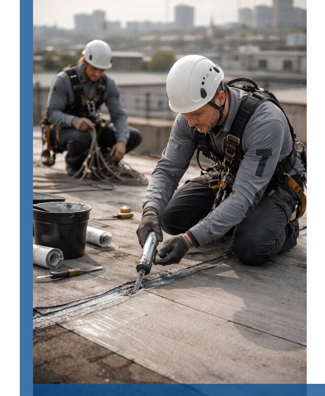 Аварийное и капитальное устранение протечек кровли в Краснодаре