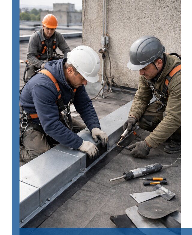 Ремонт кровельных примыканий в Краснодаре профессионально