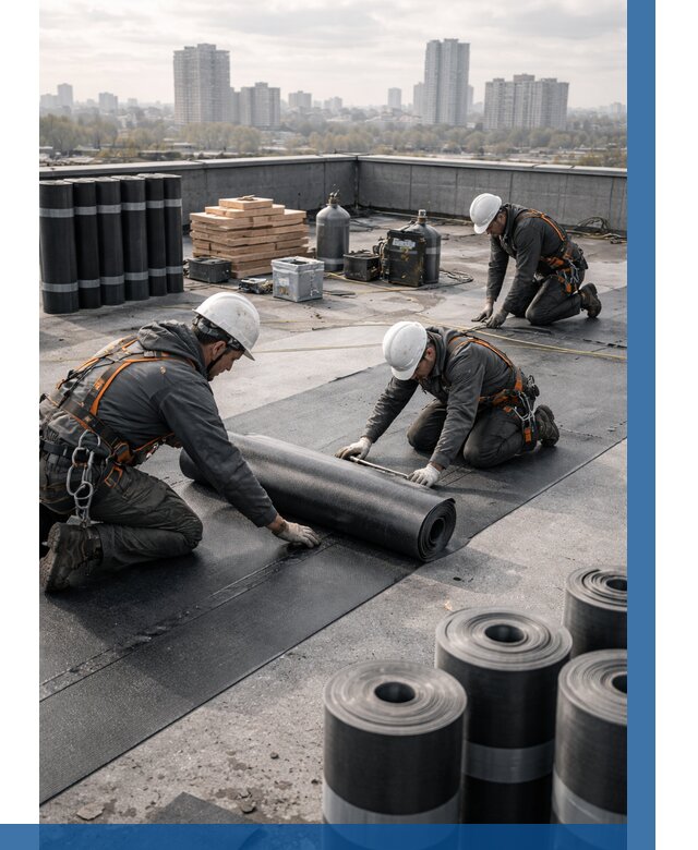 Монтаж мягкой кровли под ключ в Краснодаре от 464 р. | ВЫСОТНИК-Ксд