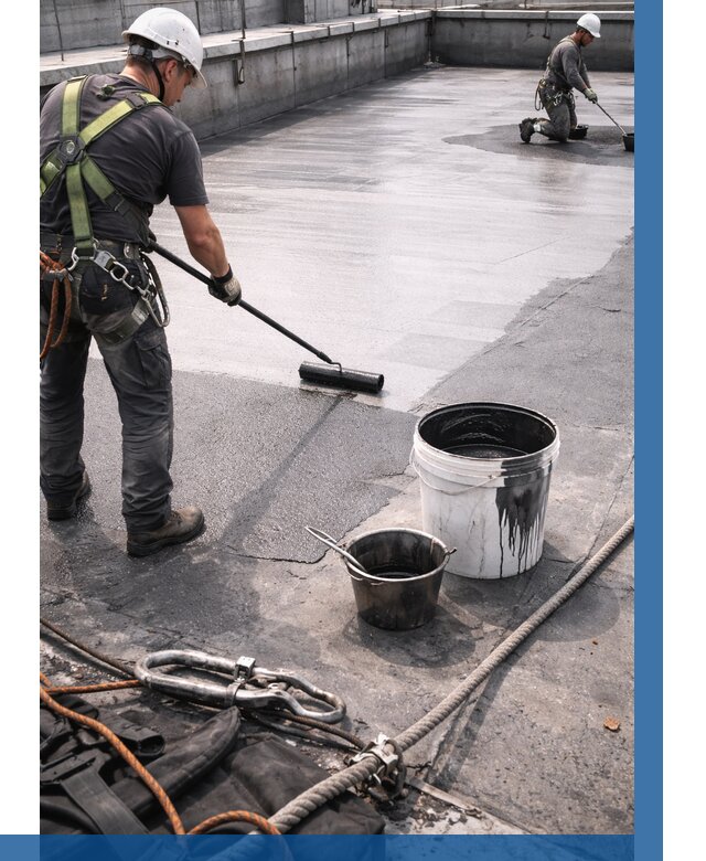 Гидроизоляция кровли жидкой резиной в Краснодаре от 516 р. | ВЫСОТНИК-Ксд