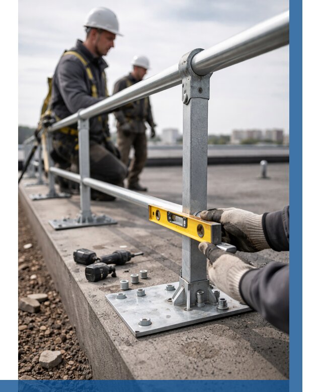 Монтаж кровельного ограждения в Краснодаре от 1238 р. | ВЫСОТНИК-Ксд