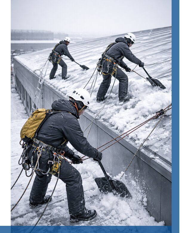 Очистка навесов от снега в Краснодаре от 4644 р. | ВЫСОТНИК-Ксд