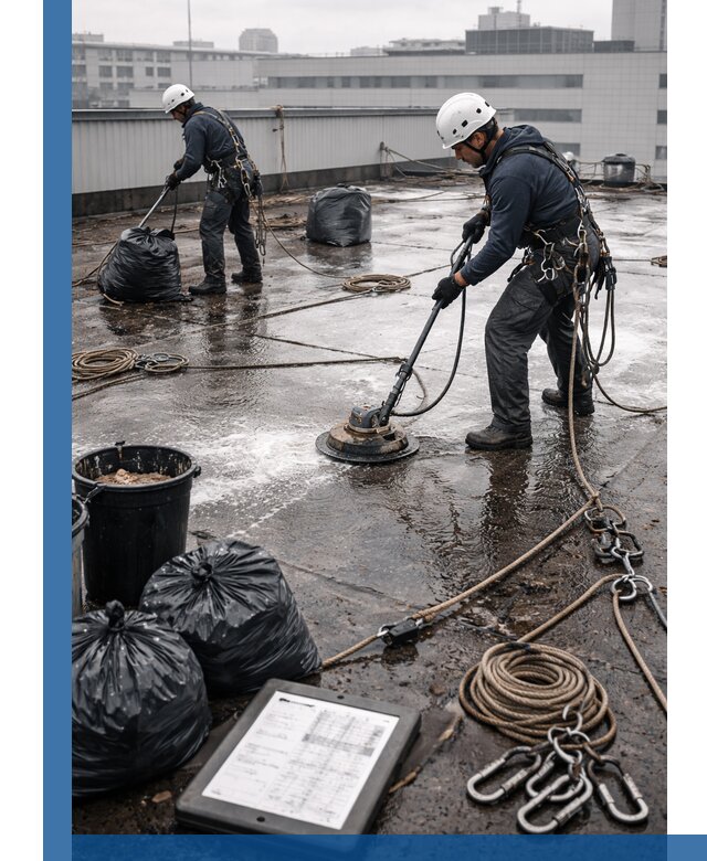 Плановая очистка кровли по графику в Краснодаре для безопасности