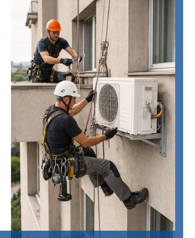 Монтаж внешнего блока кондиционера в Краснодаре от 6707 р. | ВЫСОТНИК-Ксд