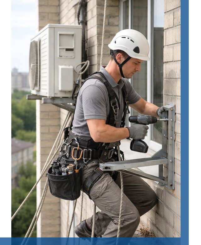 Установка кронштейнов кондиционера в Краснодаре от 3612 р. | ВЫСОТНИК-Ксд