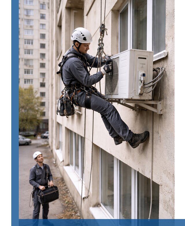 Демонтаж внешнего блока кондиционера в Краснодаре профессионально