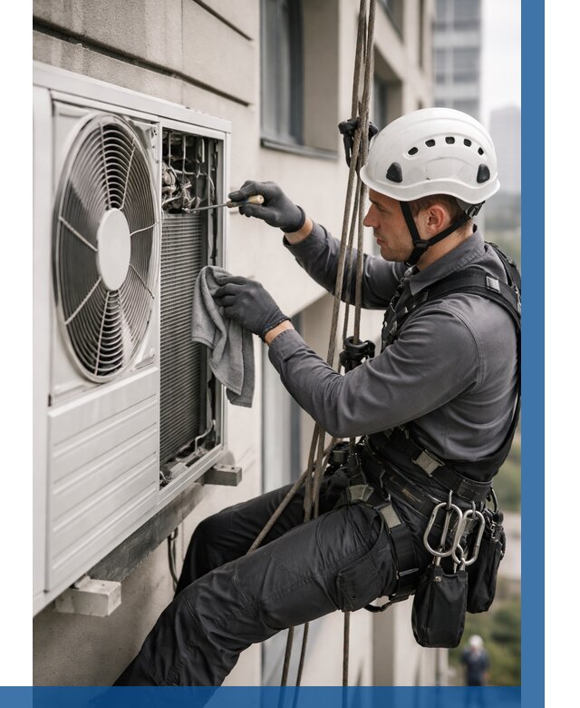 Обслуживание внешнего блока кондиционера в Краснодаре от 2786 р.ВЫСОТНИК-Ксд