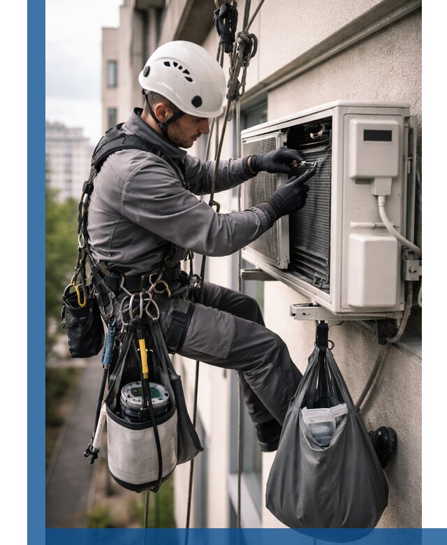 Обслуживание внешнего блока кондиционера в Краснодаре профессионально