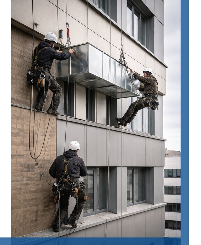 Монтаж воздуховодов на фасаде в Краснодаре от 1548 р. | ВЫСОТНИК-Ксд