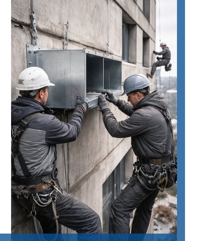 Монтаж вентиляционных коробов в Краснодаре от 3096 р. | ВЫСОТНИК-Ксд