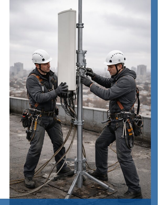 Монтаж антенн связи на крыше в Краснодаре от 8771 р. | ВЫСОТНИК-Ксд