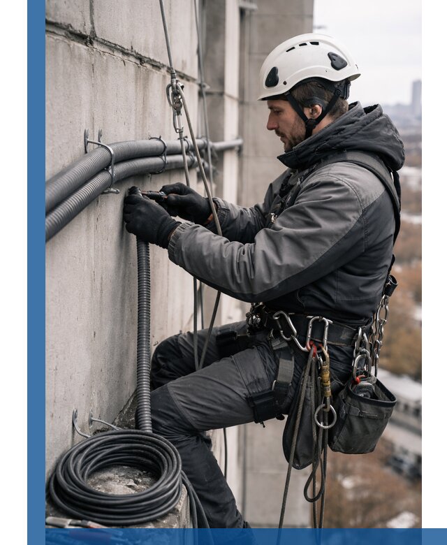 Профессиональный монтаж гофры для кабеля в Краснодаре с гарантией