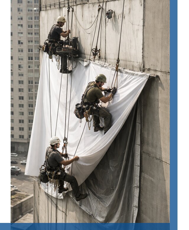 Замена баннерного полотна в Краснодаре от 6707 р. | ВЫСОТНИК-Ксд—заказать