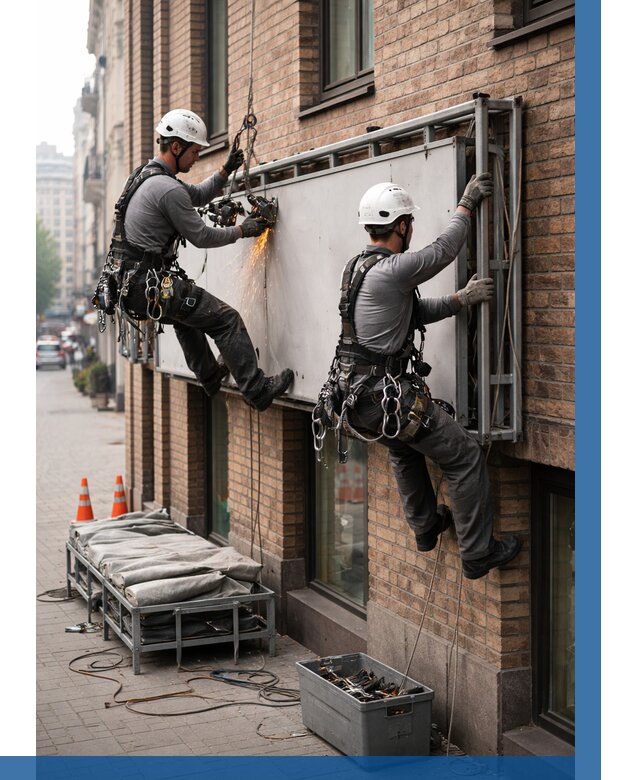 Демонтаж рекламной вывески в Краснодаре от 6707 р. | ВЫСОТНИК-Ксд