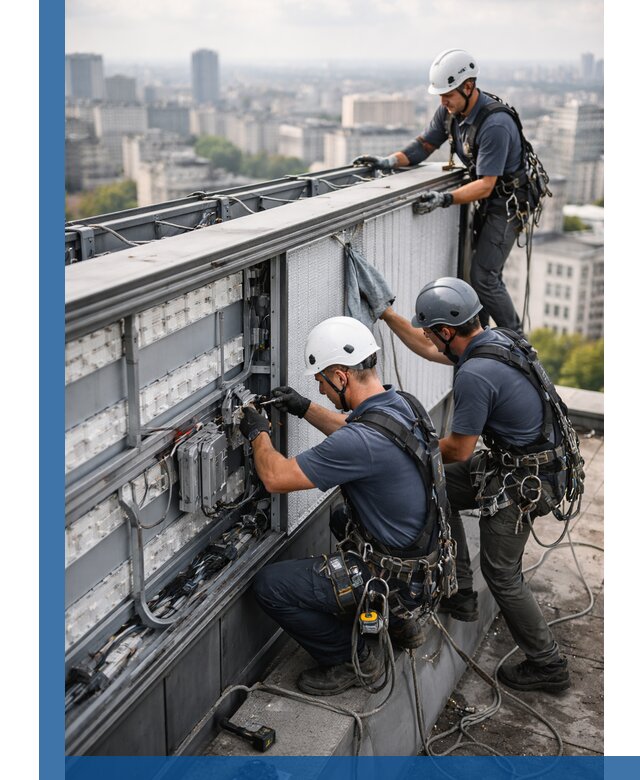 Профессиональное обслуживание крышной рекламы в Краснодаре под ключ