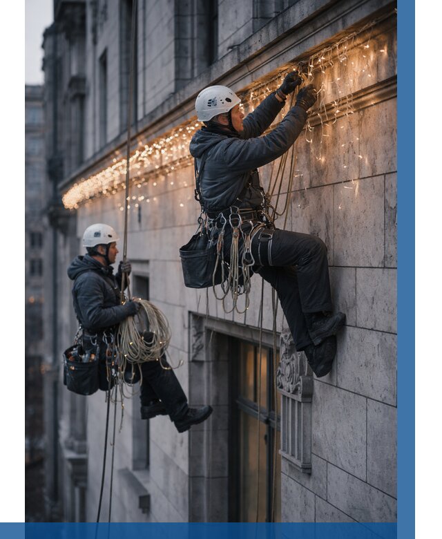 Монтаж новогодней иллюминации в Краснодаре от 8771 р. | ВЫСОТНИК-Ксд