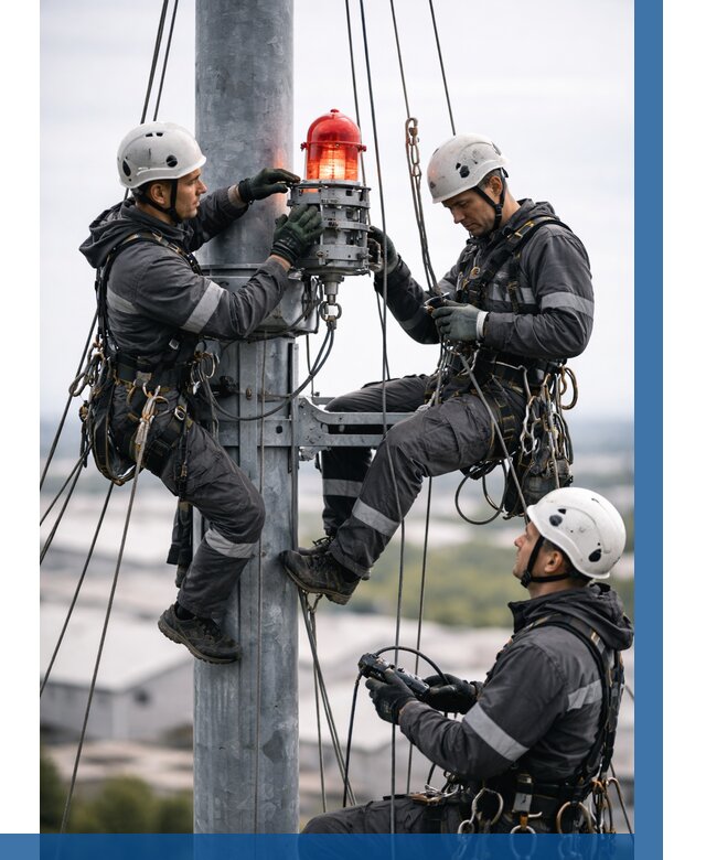 Монтаж заградительных огней в Краснодаре от 8771 р. | ВЫСОТНИК-Ксд