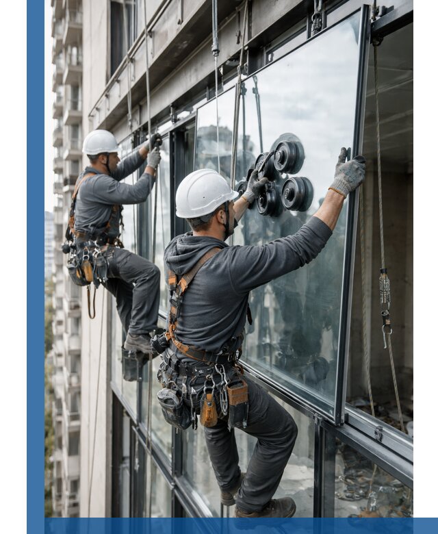 Витражное остекление фасадов и лоджий в Краснодаре под ключ