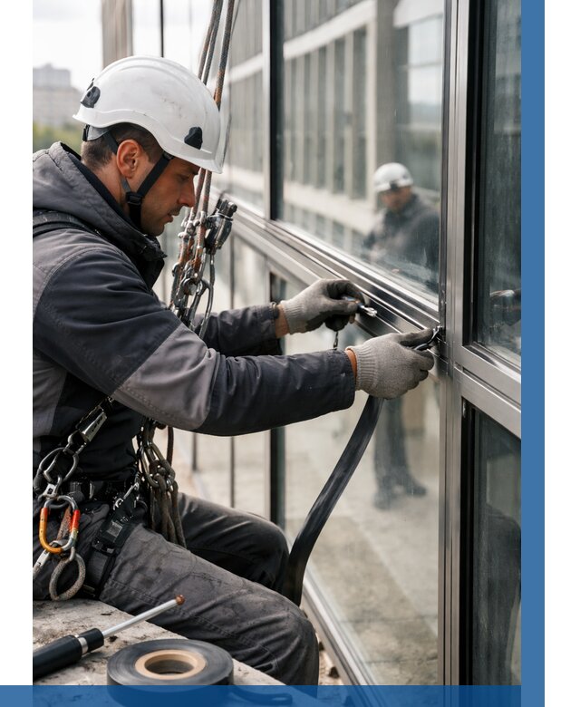 Ремонт витражных конструкций в Краснодаре от 3612 р. | ВЫСОТНИК-Ксд