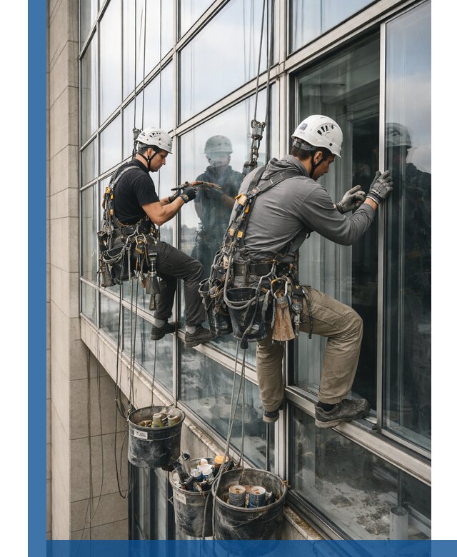 Ремонт витражных конструкций и фасадного остекления в Краснодаре