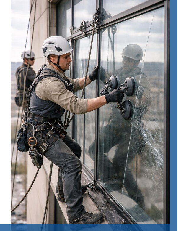 Замена стекла в витраже в Краснодаре под ключ от 8771 р. | ВЫСОТНИК-Ксд