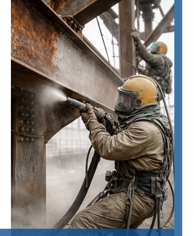 Пескоструйная очистка металлоконструкций в Краснодаре по 619 р. ВЫСОТНИК-Ксд