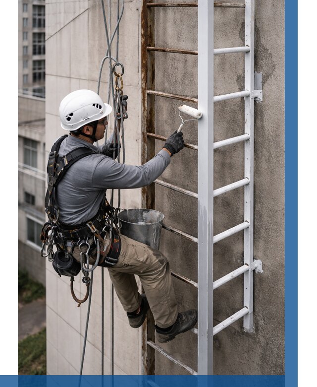 Покраска пожарных лестниц в Краснодаре от 4644 р. | ВЫСОТНИК-Ксд