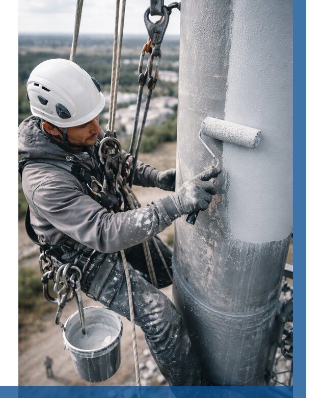 Покраска мачт связи под ключ в Краснодаре от 877 р. | ВЫСОТНИК-Ксд