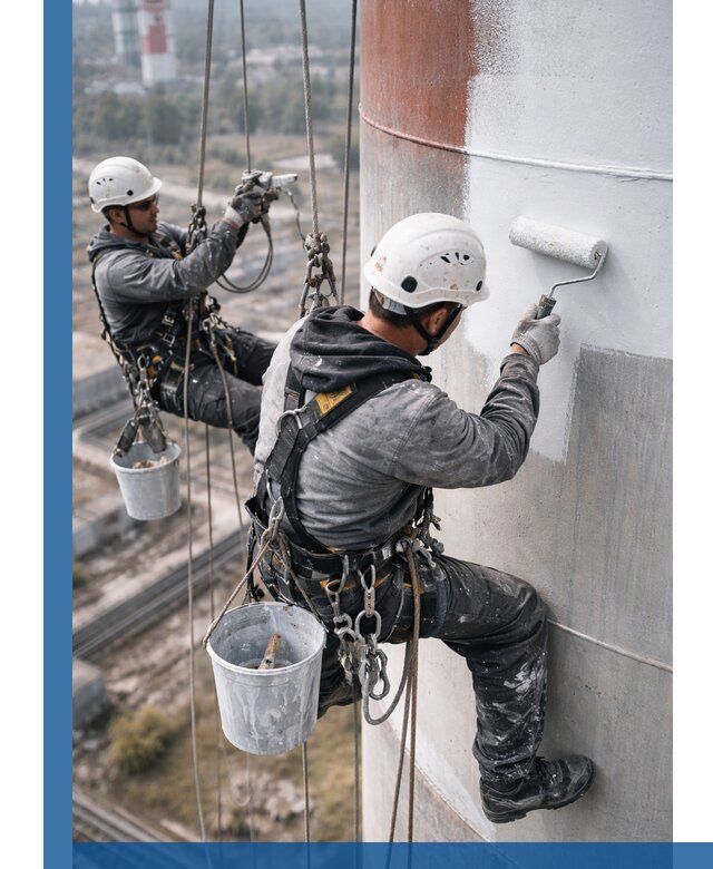 Покраска дымовых труб в Краснодаре: антикоррозийная защита и восстановление