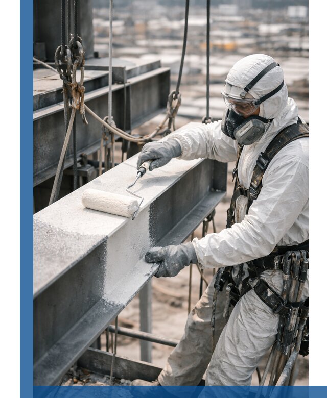 Профессиональная огнезащитная обработка металлоконструкций в Краснодаре