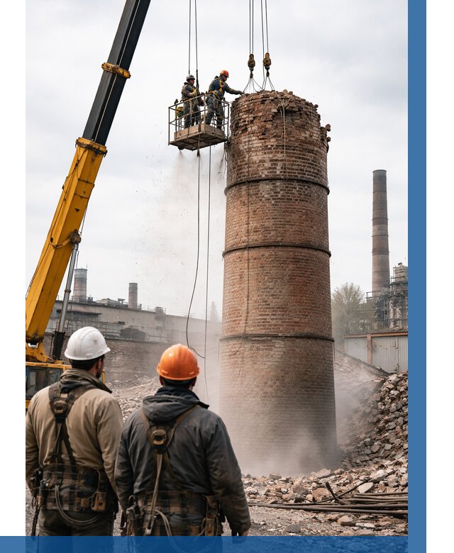 Демонтаж дымовой трубы в Краснодаре от 92871 р. | ВЫСОТНИК-Ксд, смета