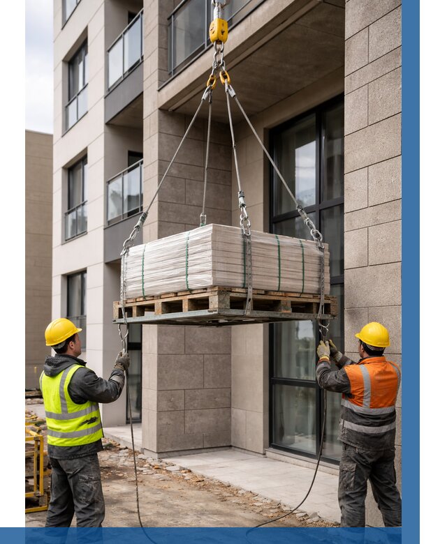 Подъем керамогранита на этаж в Краснодаре от 3612 р. | ВЫСОТНИК-Ксд