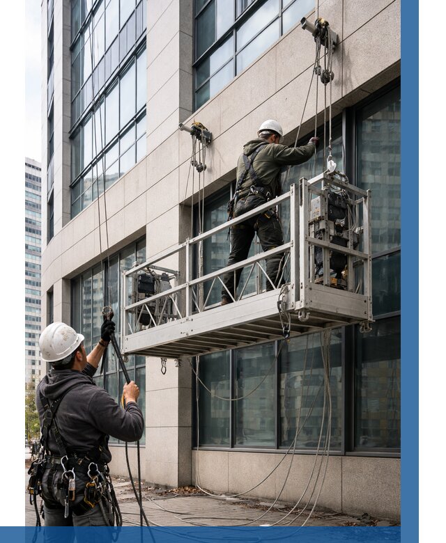 Монтаж и подъем фасадной люльки в Краснодаре от 12383 р. | ВЫСОТНИК-Ксд